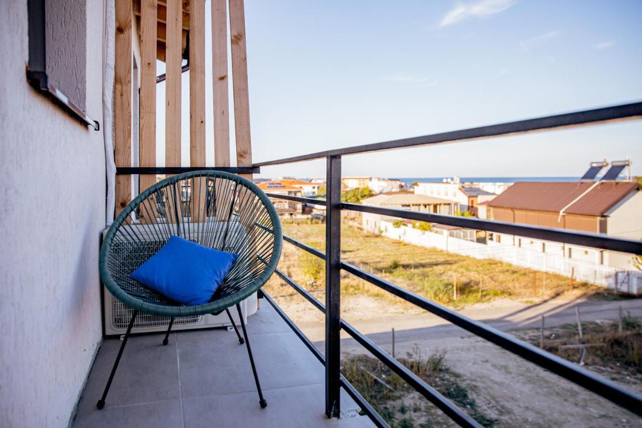 Cameră dublă superioară cu balcon și vedere la mare