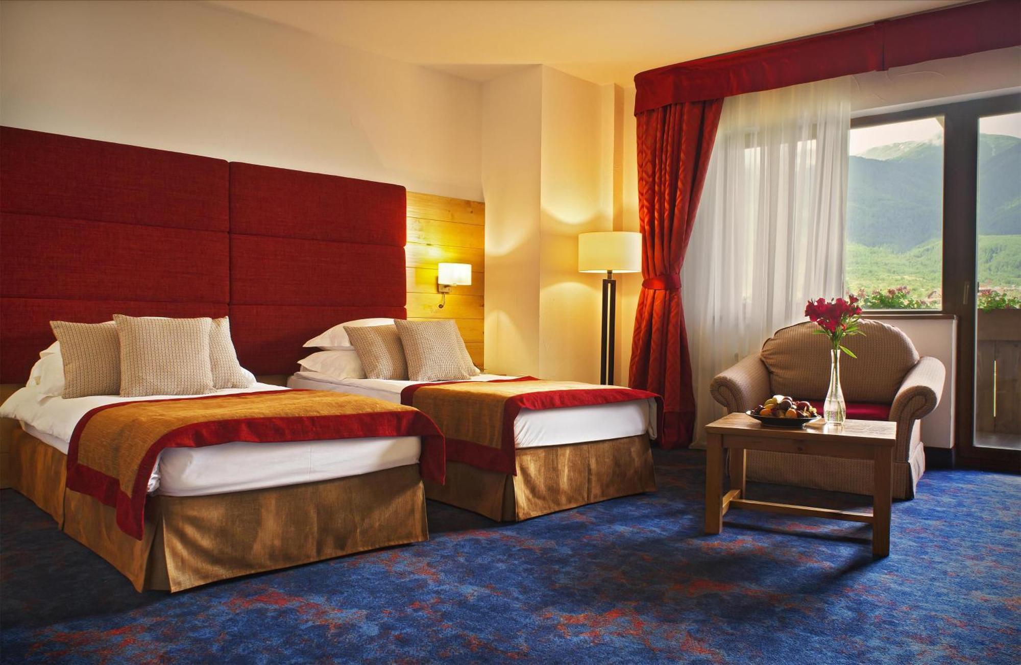 Cameră Deluxe cu vedere la munte și paturi twin